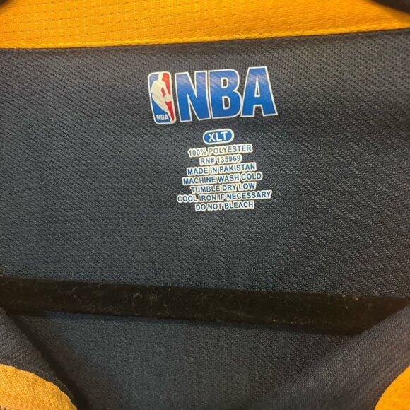 Cleveland Cavaliers NBA XLT Long Sleeve Pullover Shirt Yellow & Navy Polyester - Picture 3 of 3